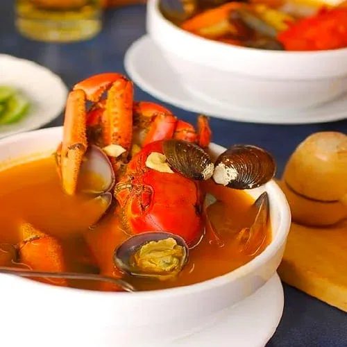 sopa de cangrejo