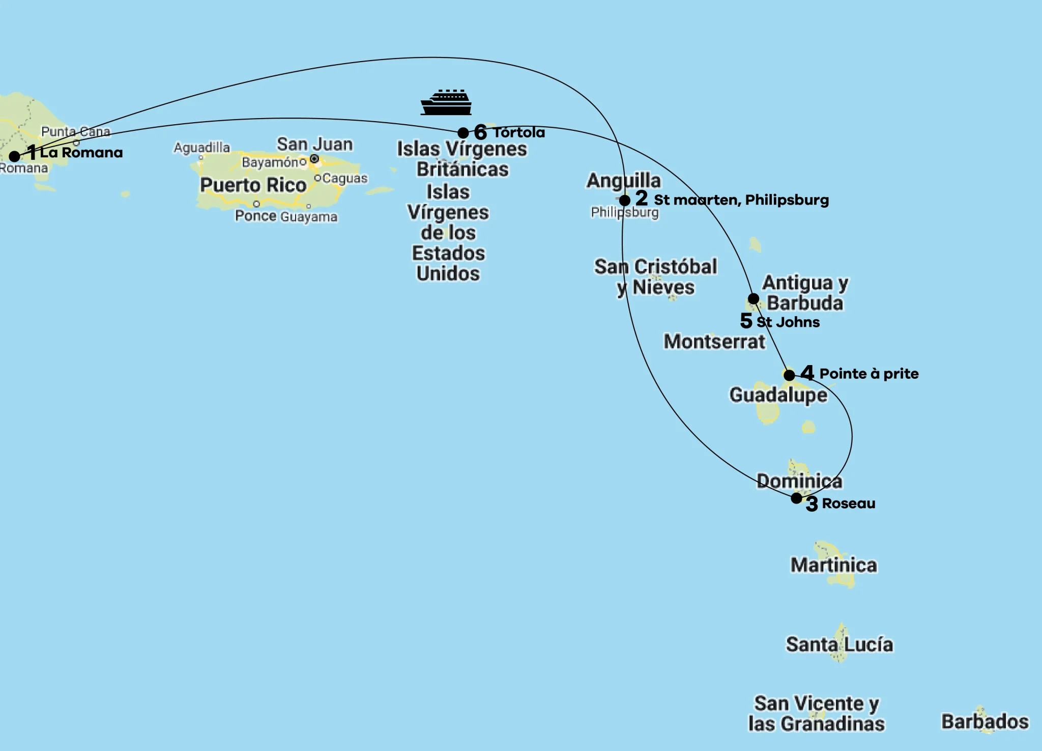 Mapa Recorrido Costa Fascinosa