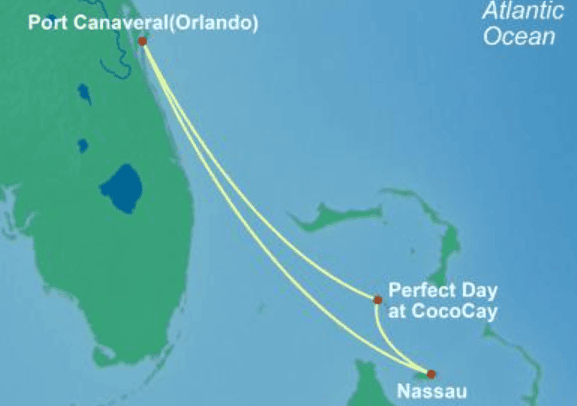 Captura de pantalla de Viajes Éxito en la sección «Bahamas - Utopia of the Seas»