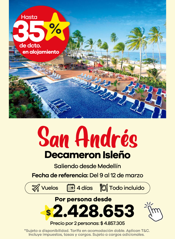 San Andrés todo incluido en Decameron Isleño