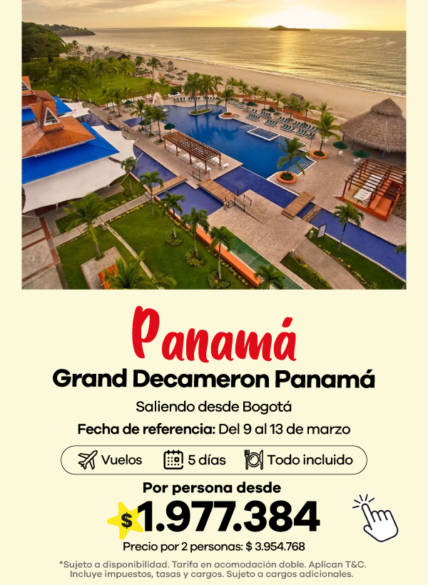 Panamá todo incluido en Grand Decameron