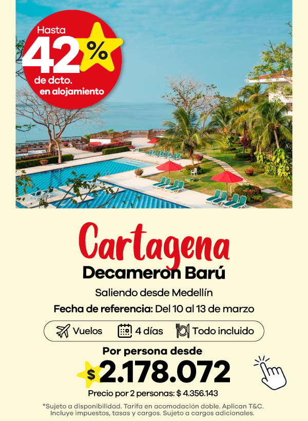 Escápate a Barú con Decameron todo incluido