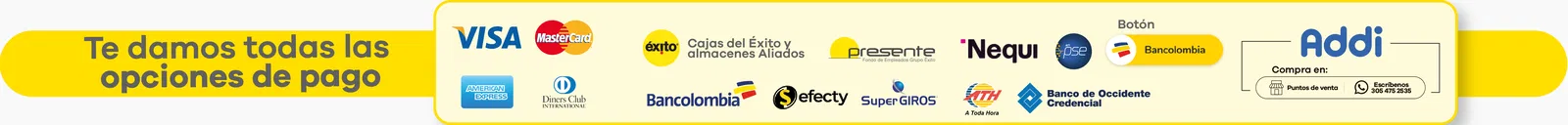 Banner Métodos de pago Desktop