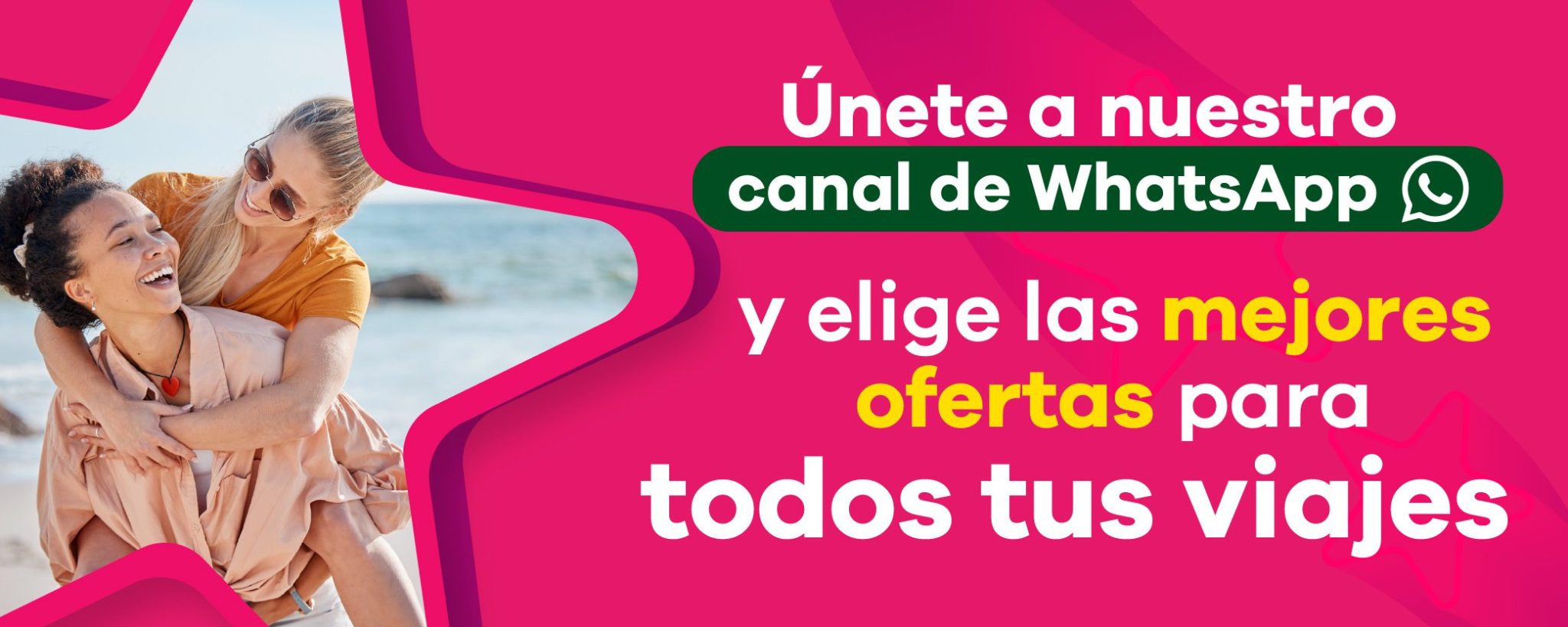 Canal de WhatsApp de Viajes Éxito