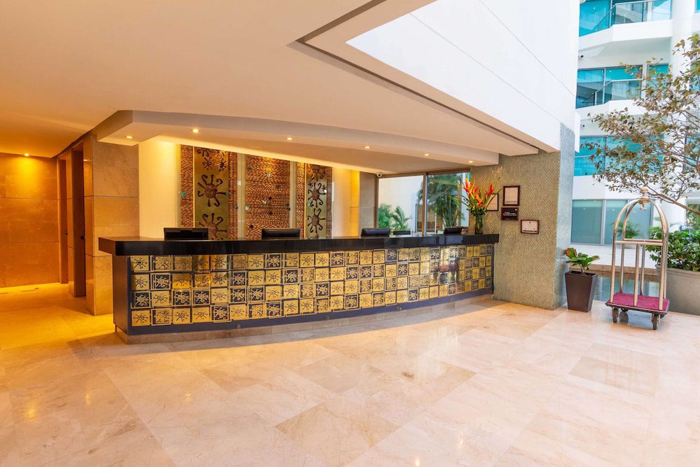 Recepción del Sonesta Hotel Cartagena