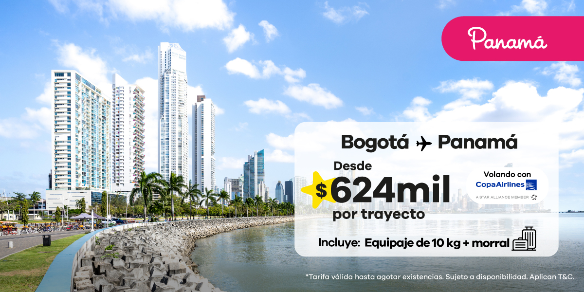 ¡Tu vuelo a Panamá aún te espera! Desde $624mil, pero los cupos vuelan rápido.