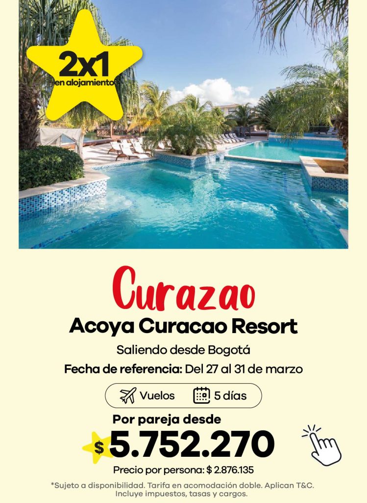 Oferta Curazao en paquete