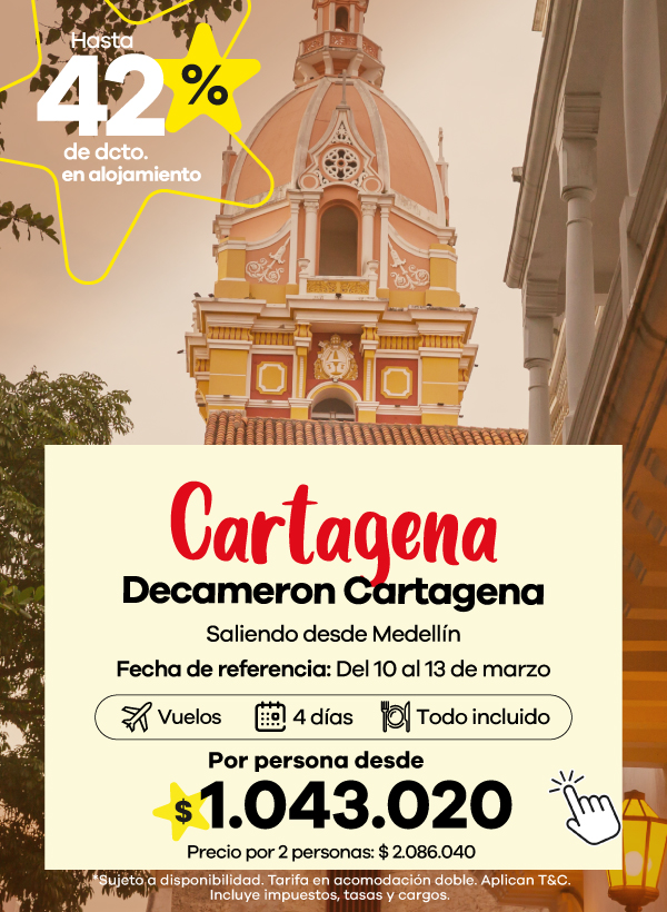 Paquete a Cartagena en Decameron Cartagena con vuelos incluidos