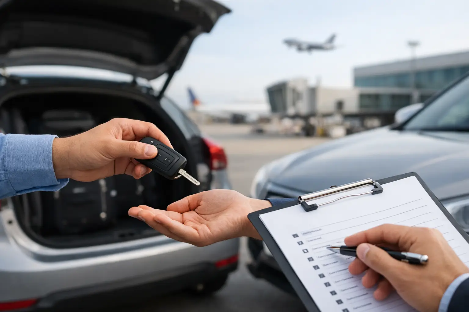 Alquiler de carros aeropuerto: qué revisar