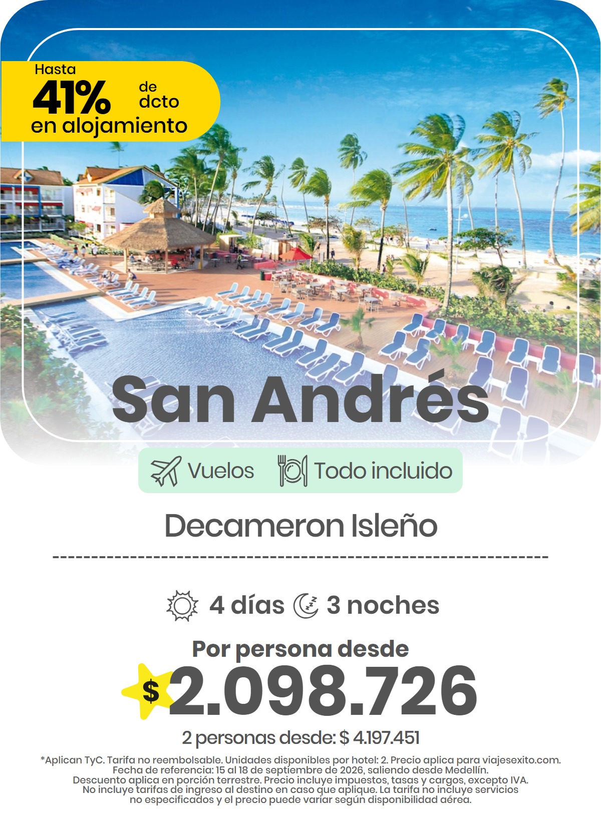 Paquete a San Andrés: Decameron Isleño
