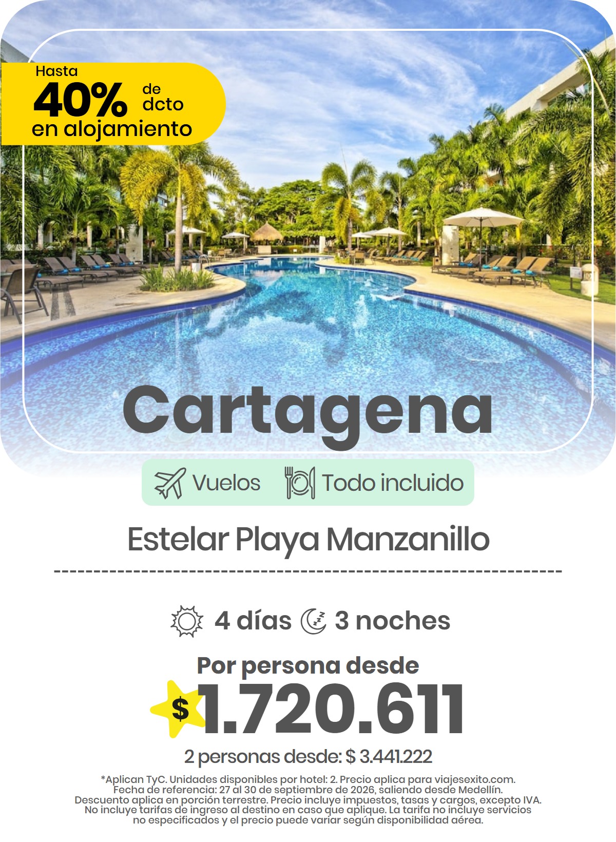 Paquete a Cartagena: Estelar Playa Manzanillo