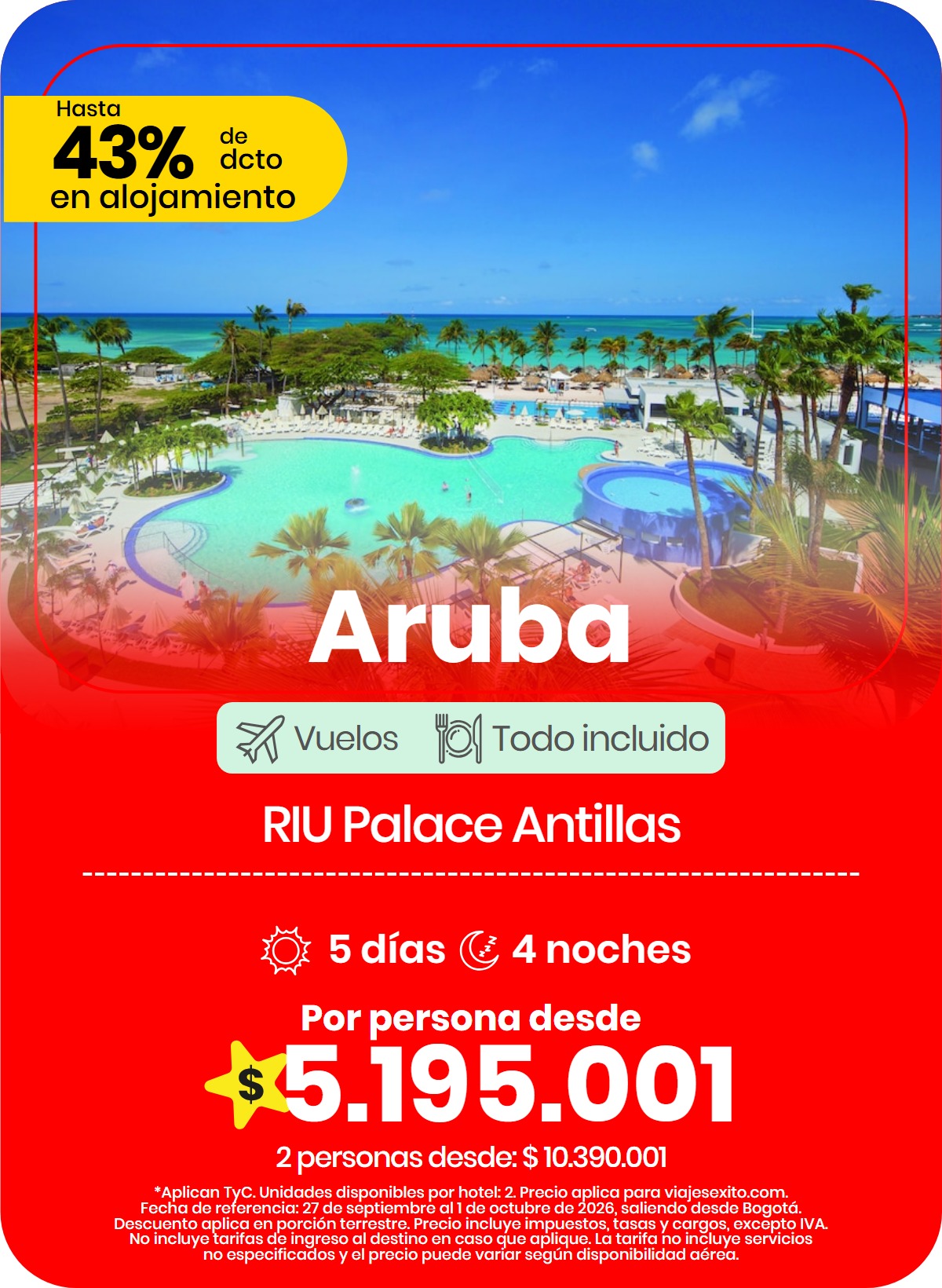 Paquete a Aruba: RIU Palace Antillas