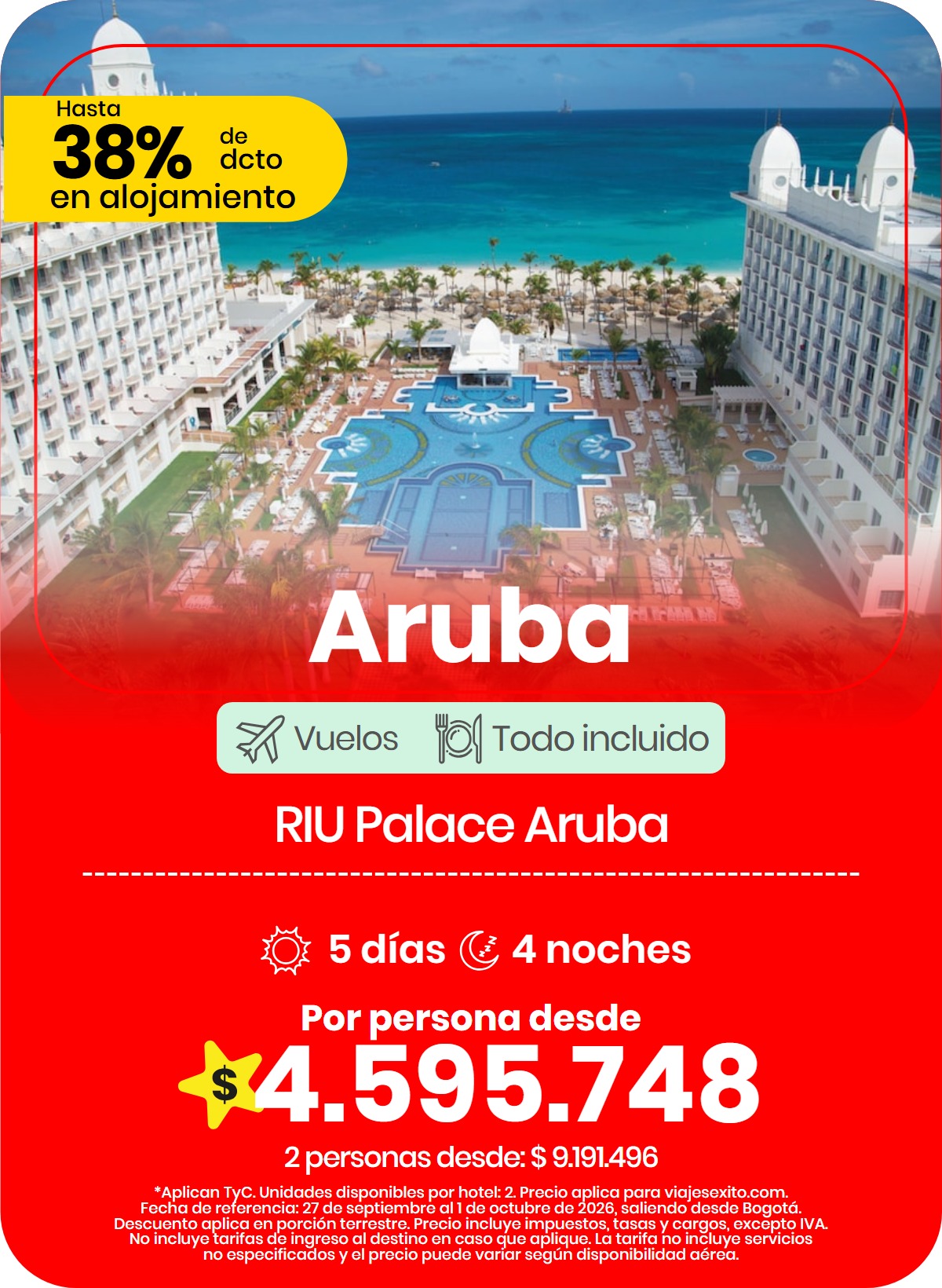 Paquete a Aruba: RIU Palace Aruba