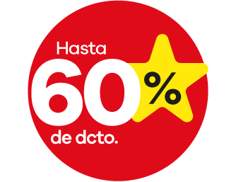 Hasta 60% de descuento en alojamiento