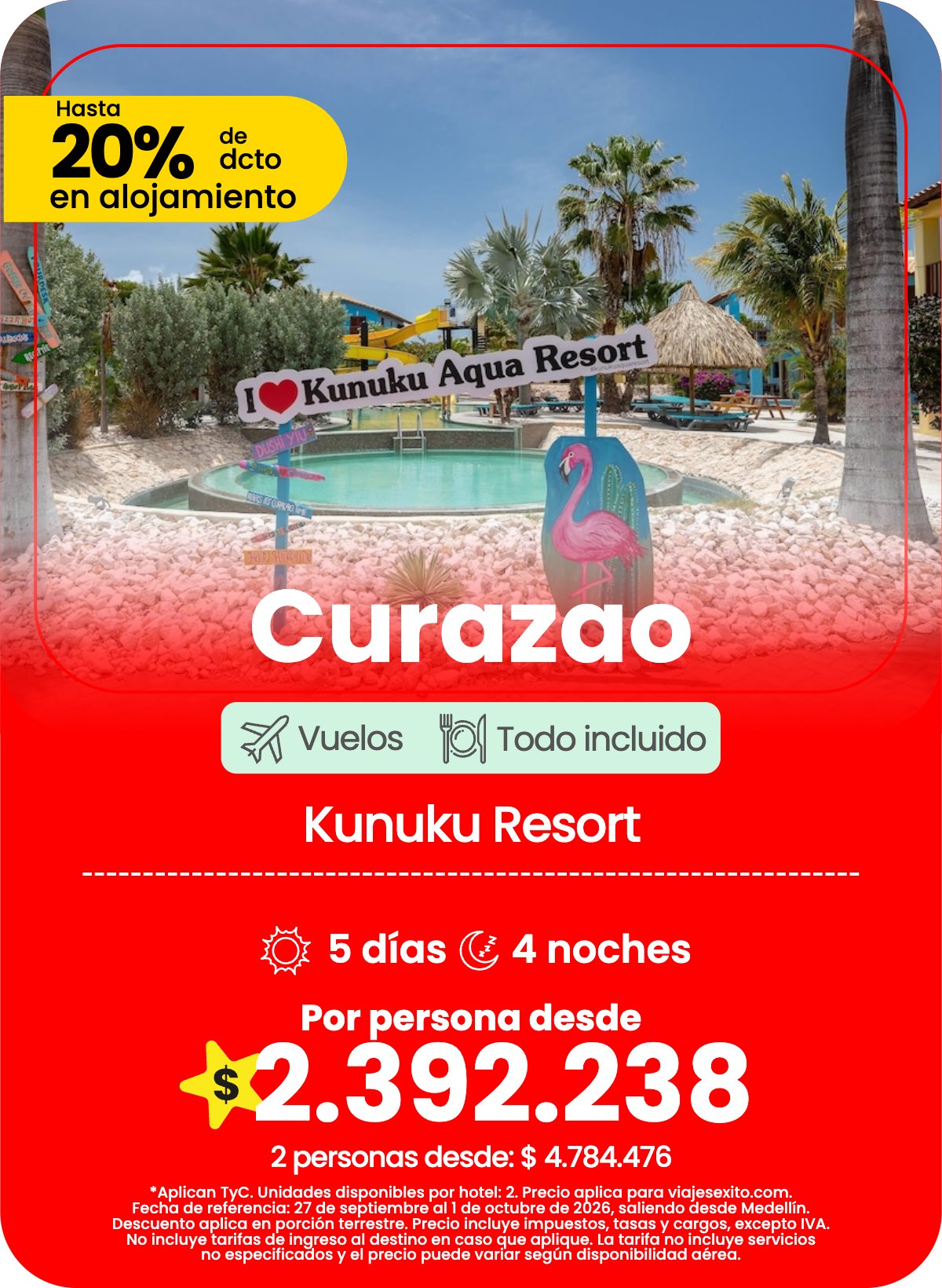Paquete a Curazao: Kunuku Resort