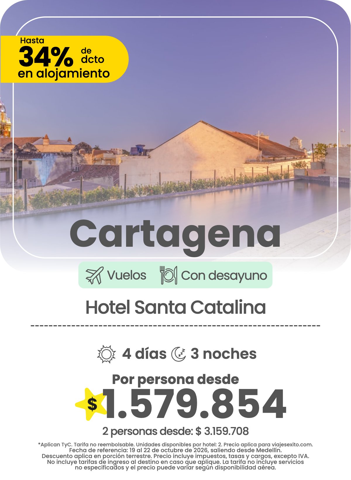 Paquete a Cartagena: Hotel Santa Catalina