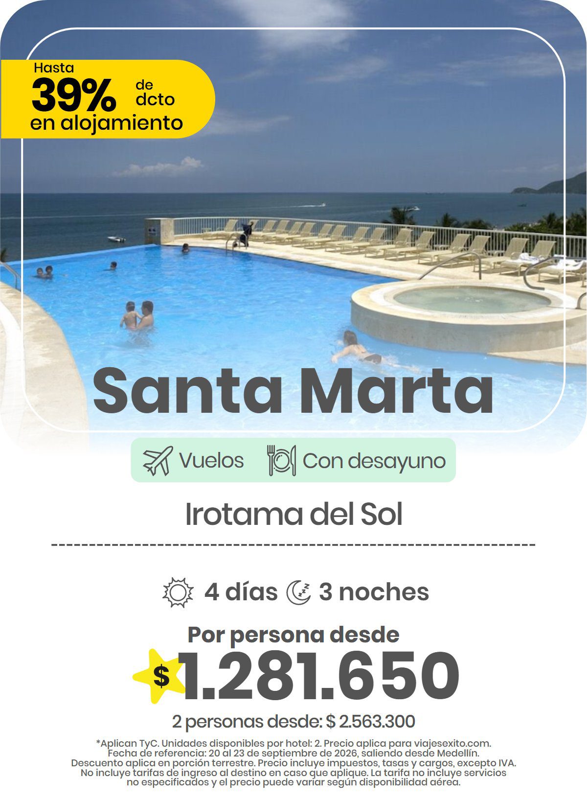 Paquete a Santa Marta: Irotama del Sol