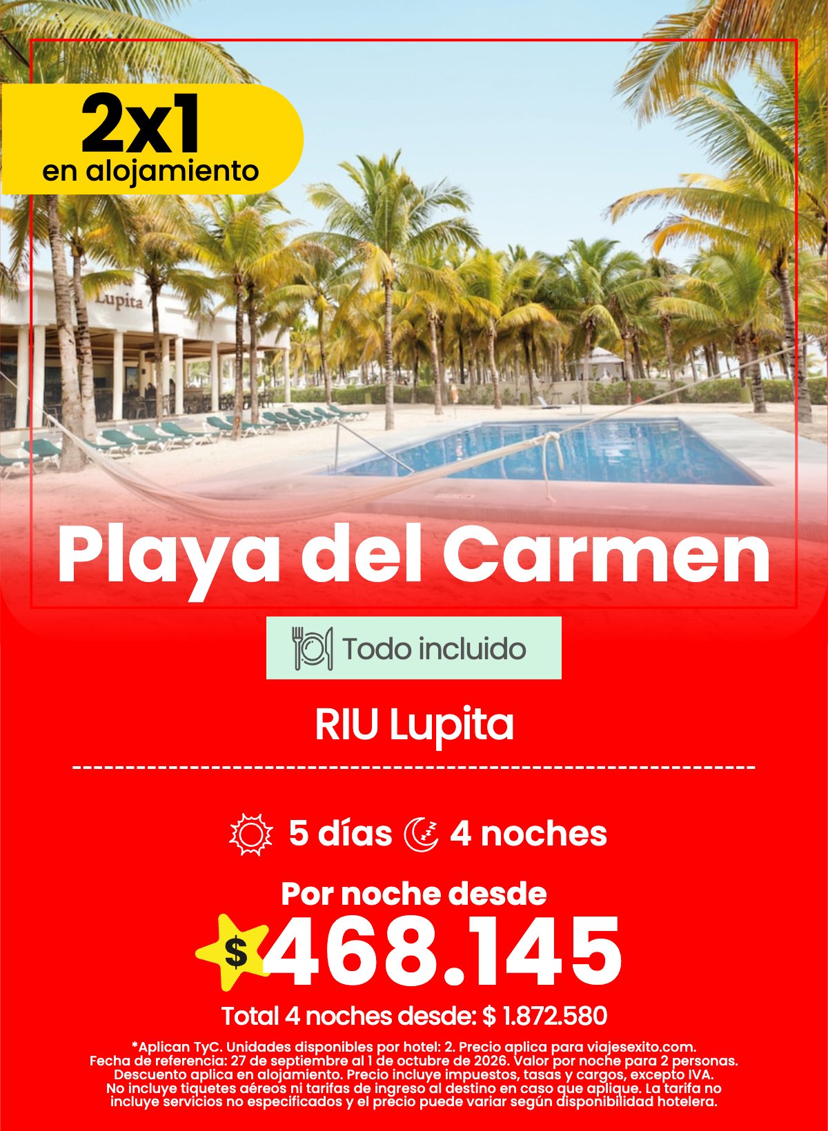 Hotel en Playa del Carmen: RIU Lupita