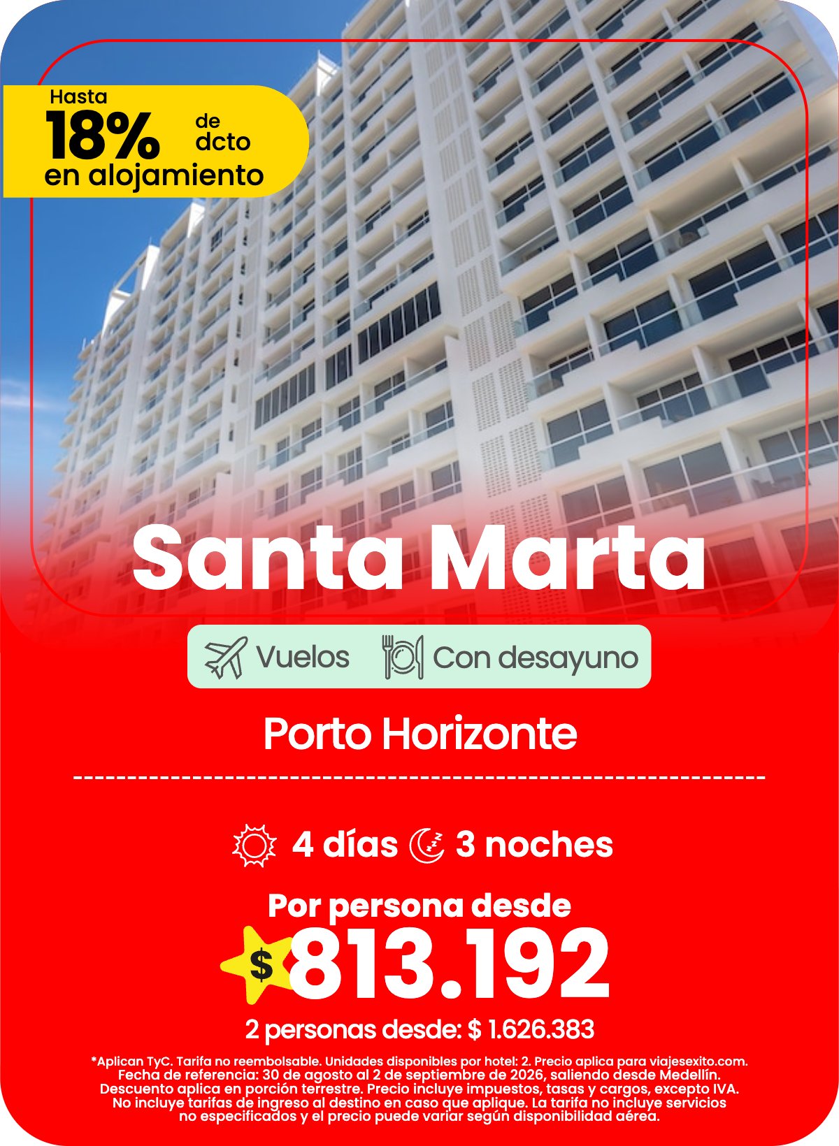 Paquete a Santa Marta: Porto Horizonte