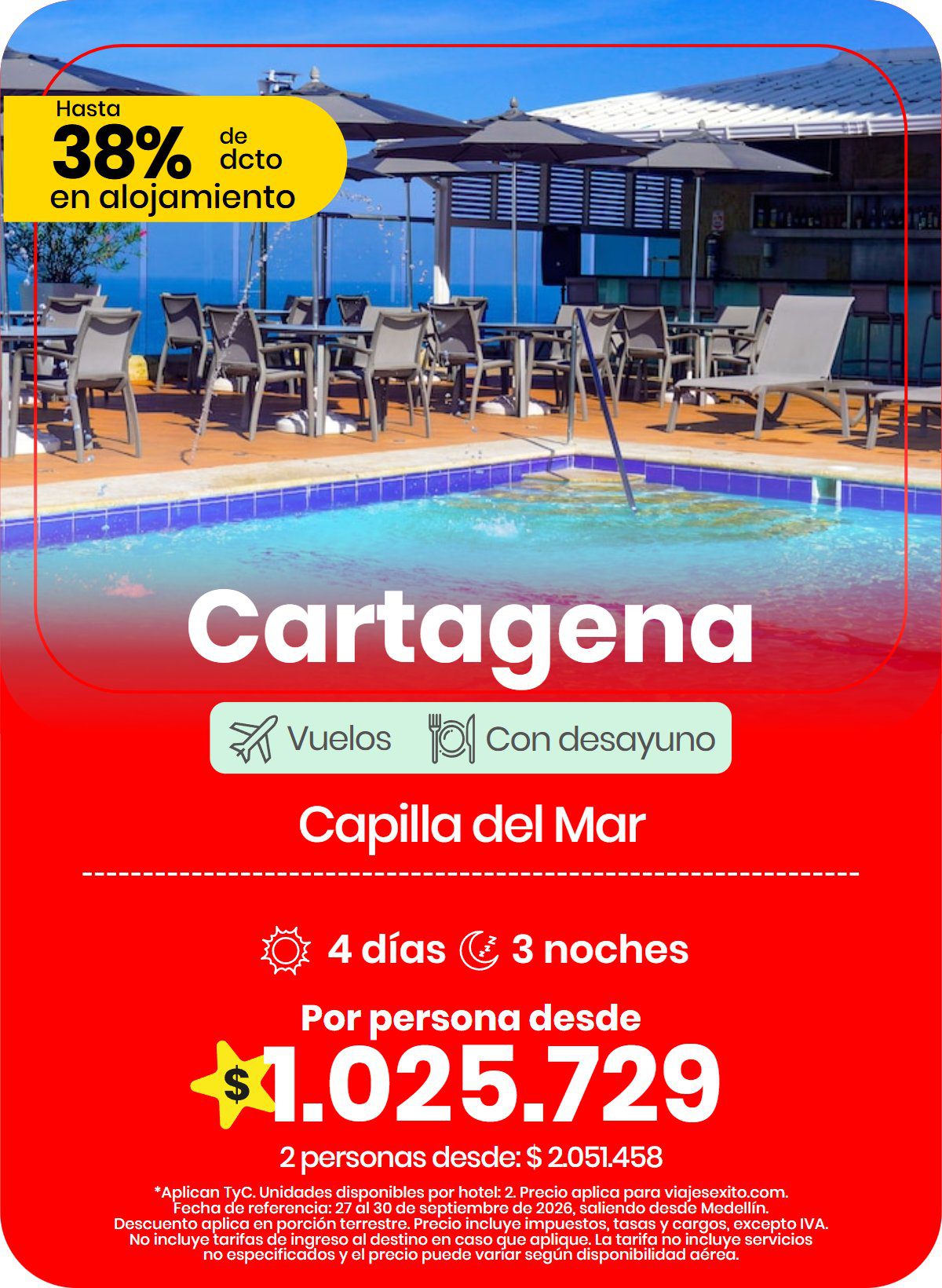 Paquete a Cartagena: Capilla del Mar