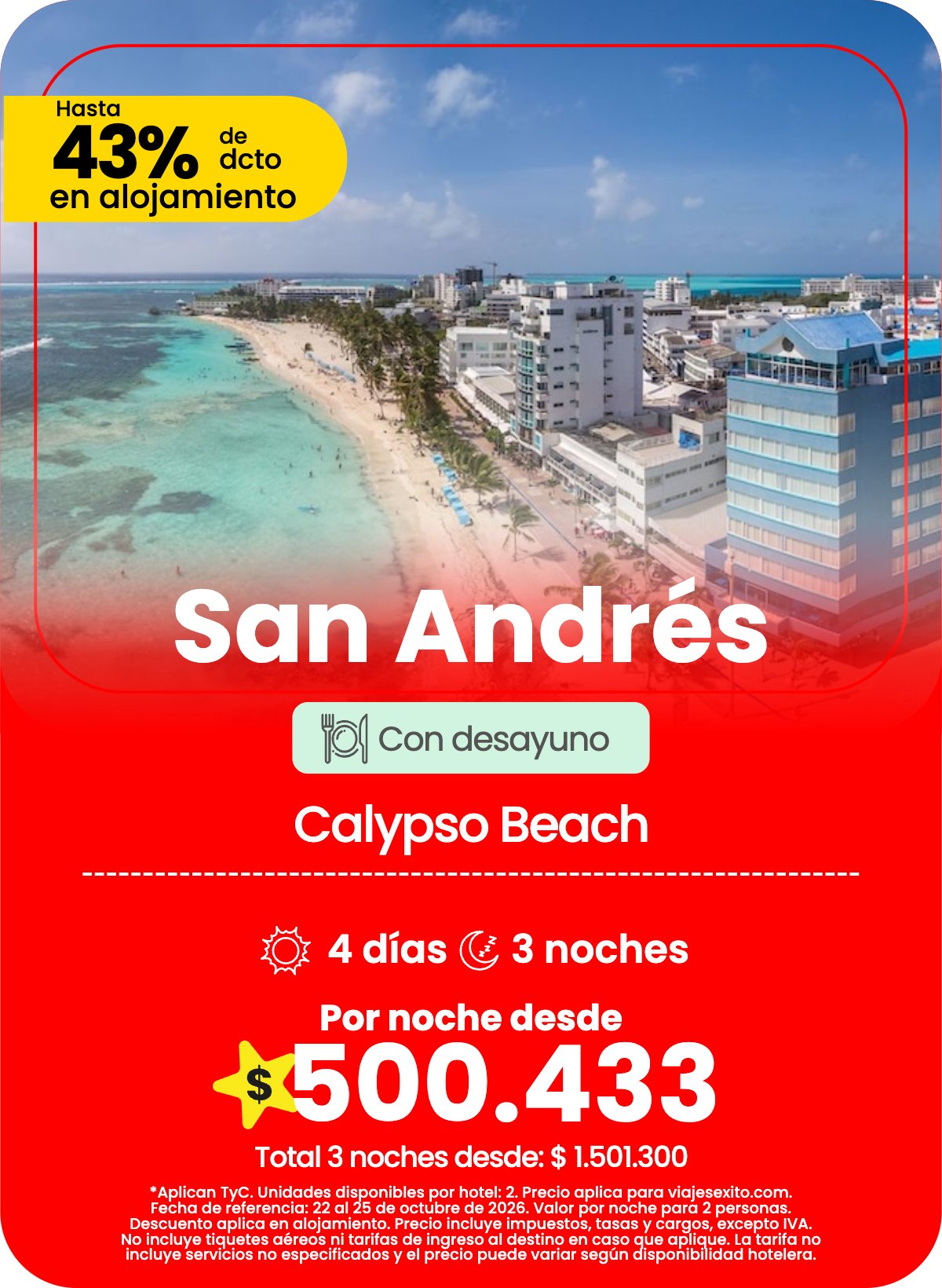 Hotel en San Andrés: Calypso Beach