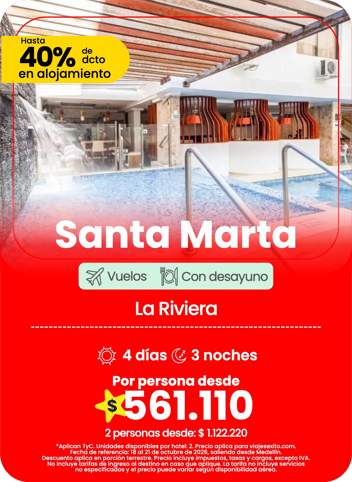 Paquete a Santa Marta: La Riviera