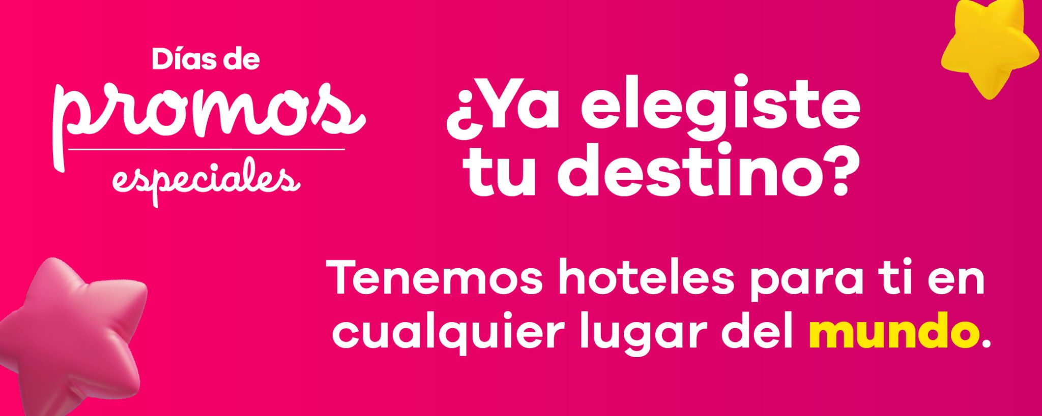 Banner promocional de Viajes Éxito (versión móvil) en la sección «Inicio»