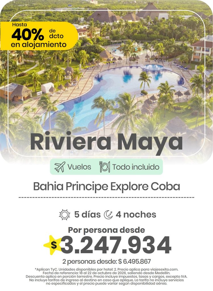 Paquete a Riviera Maya: Bahía Príncipe Explore Coba