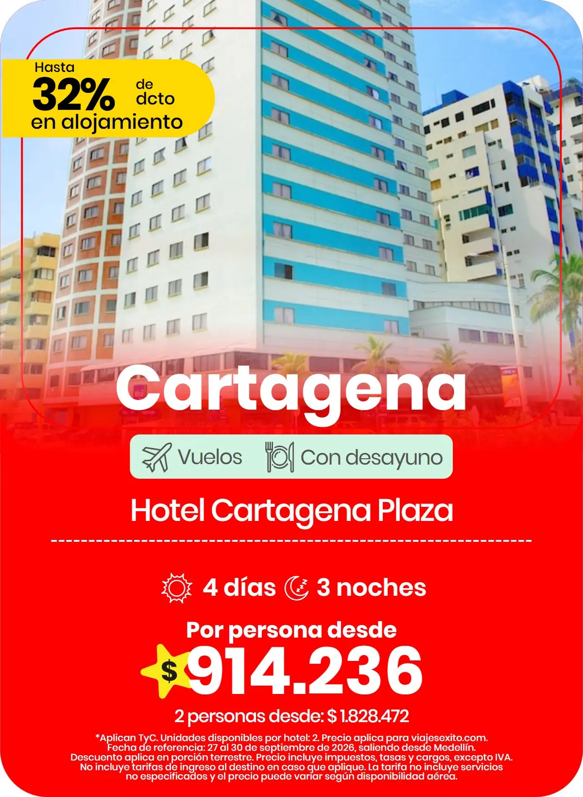 Paquete a Cartagena: Hotel Cartagena Plaza