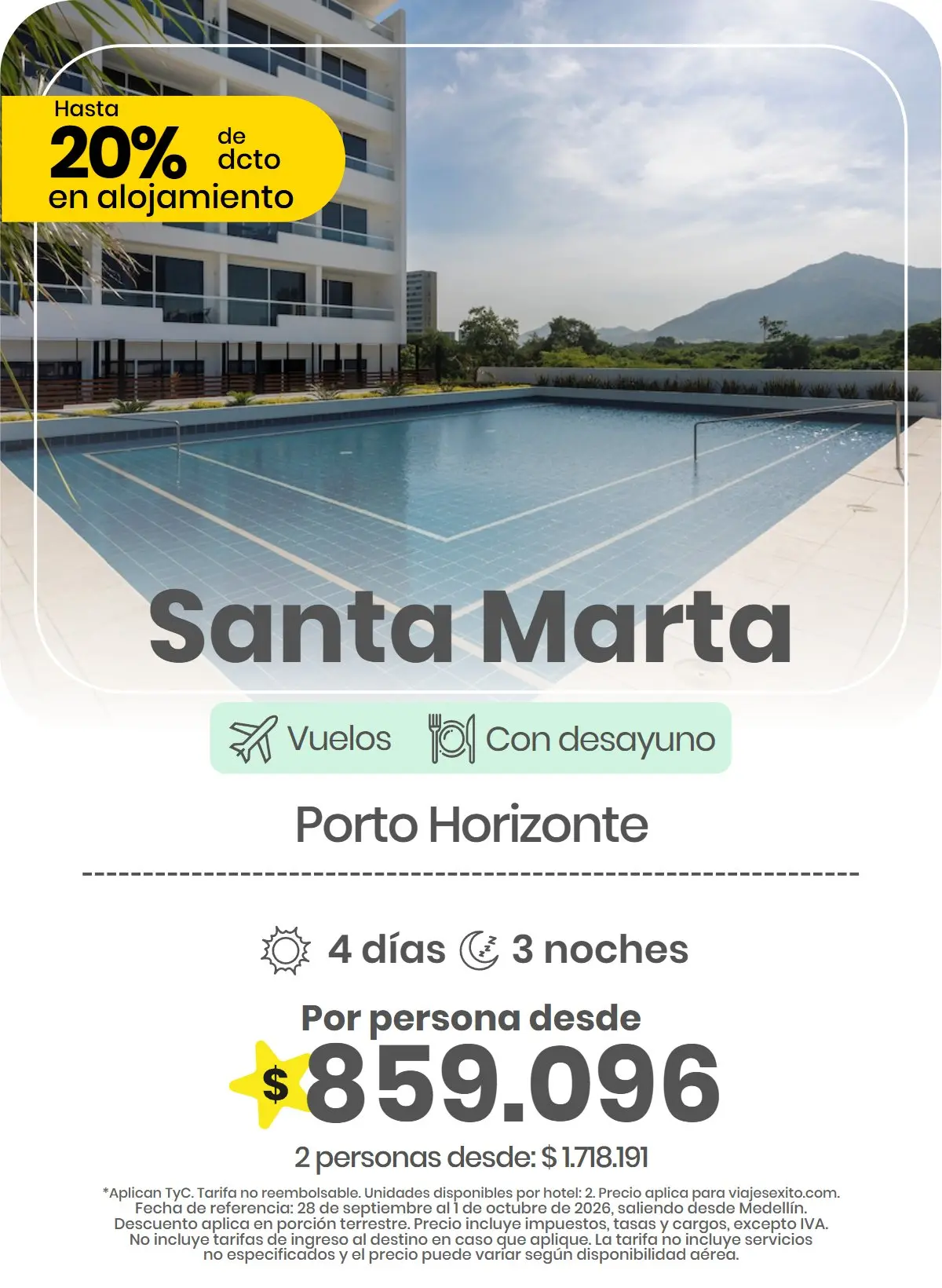 Paquete a Santa Marta: Porto Horizonte