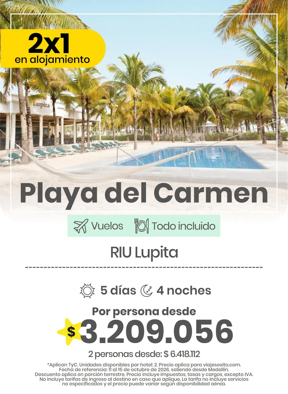 Paquete a Playa del Carmen: RIU Lupita