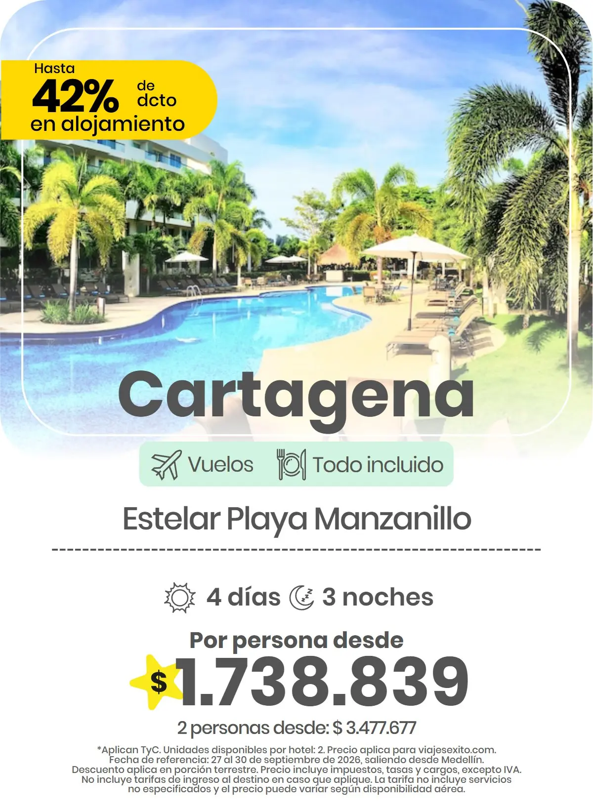 Paquete a Cartagena: Estelar Playa Manzanillo