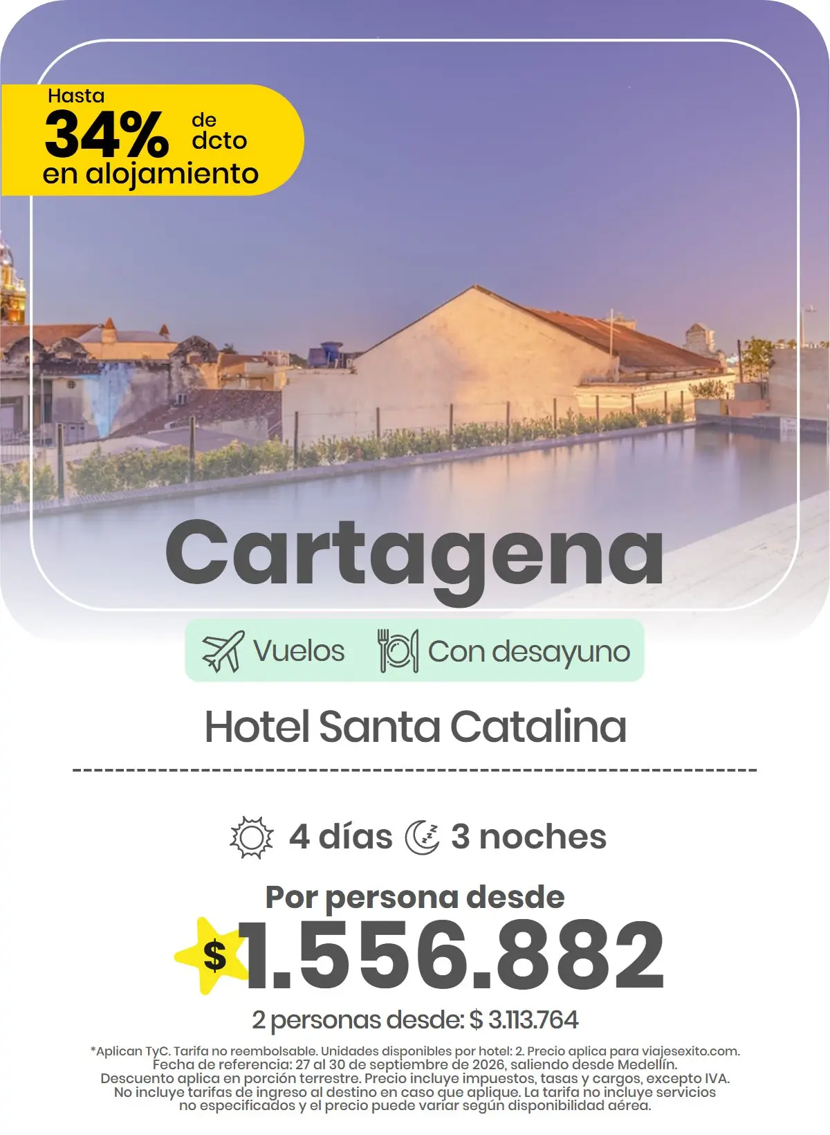 Paquete a Cartagena: Hotel Santa Catalina