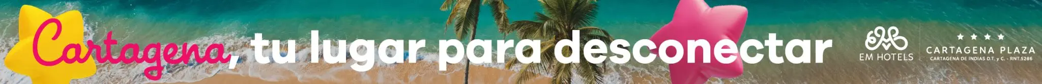 Banner de Cartagena Plaza (EM Hotels): Cartagena, tu lugar para desconectar.