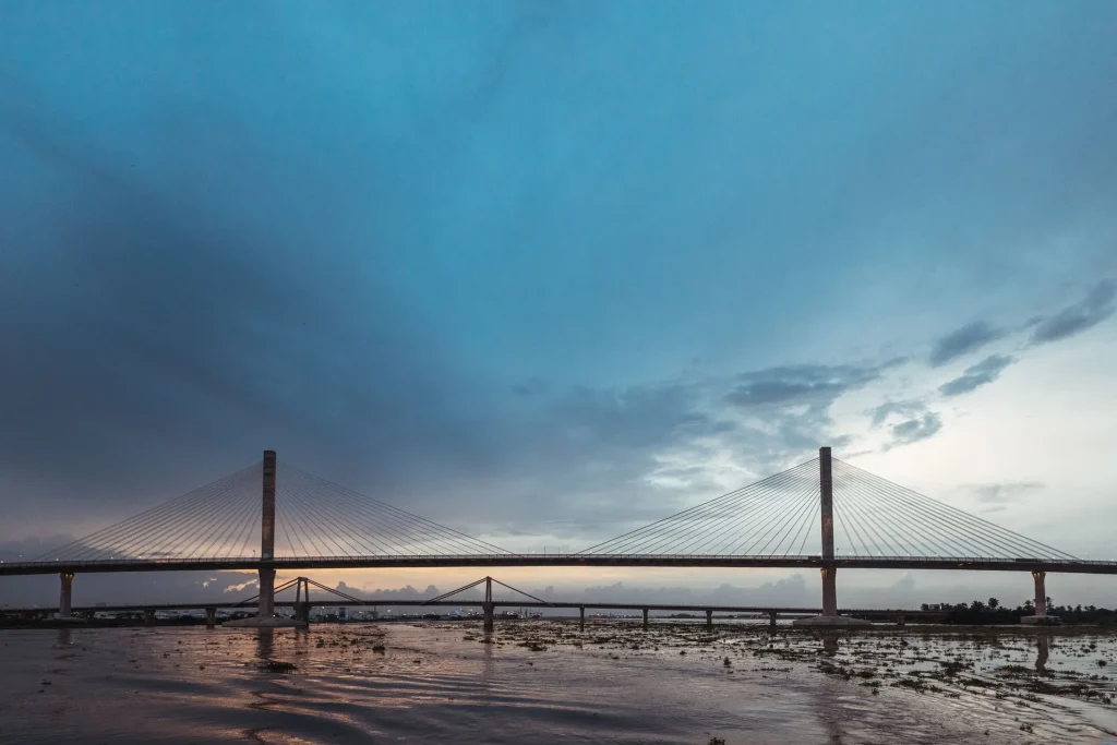 Puente sobre el río Magdalena en Barranquilla, Colombia
