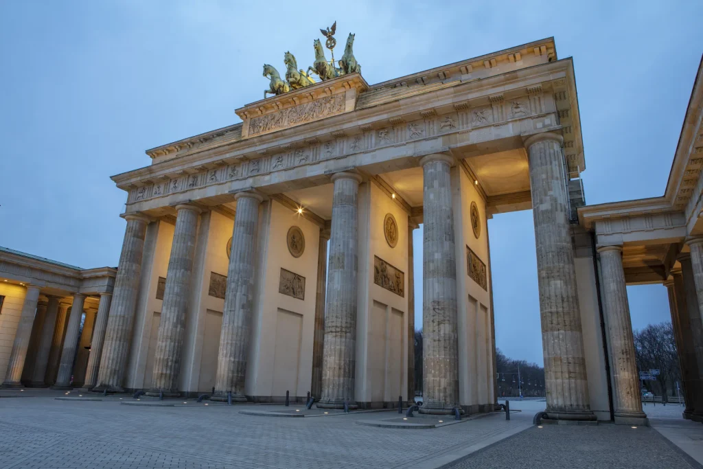 Puerta de Brandeburgo en Berlín, Alemania