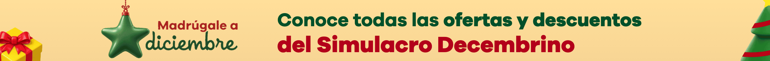 Madrúgale a diciembre: conoce todas las ofertas y descuentos del Simulacro Decembrino.