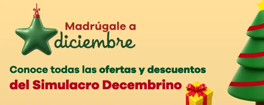 Madrúgale a diciembre: conoce todas las ofertas y descuentos del Simulacro Decembrino.
