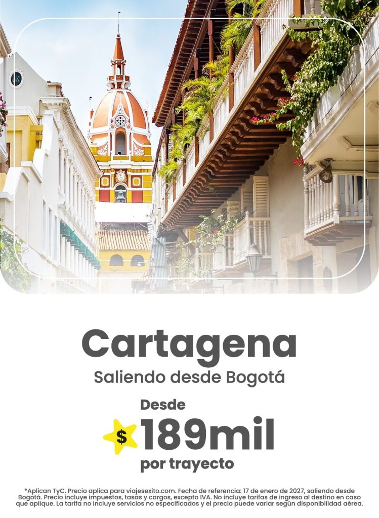 Cartagena, destino de viaje con Viajes Éxito