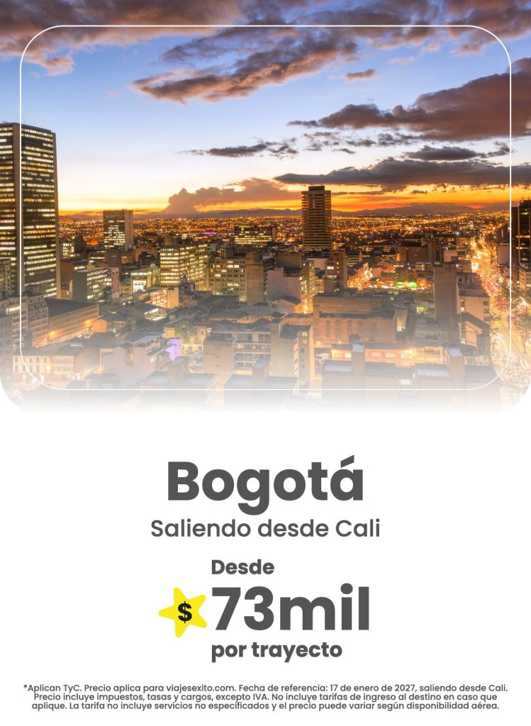 Bogotá, destino de viaje con Viajes Éxito
