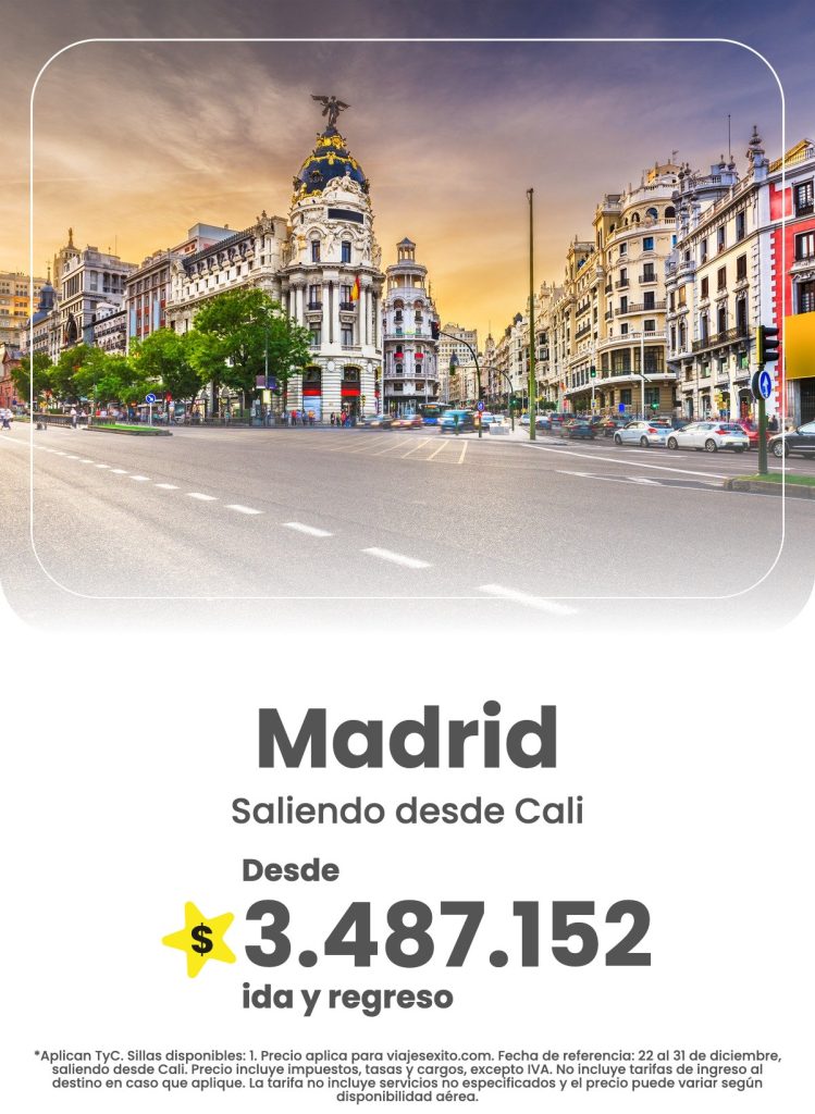 Madrid, destino de viaje con Viajes Éxito
