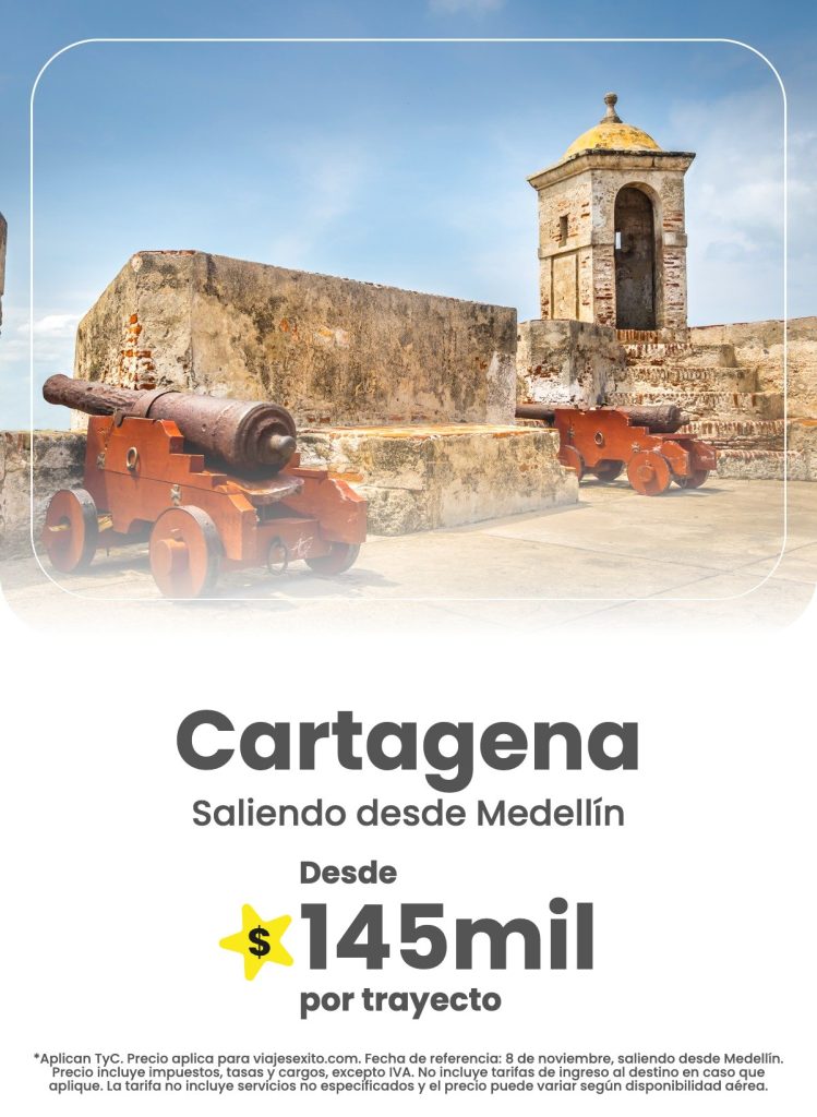 Cartagena, destino de viaje con Viajes Éxito