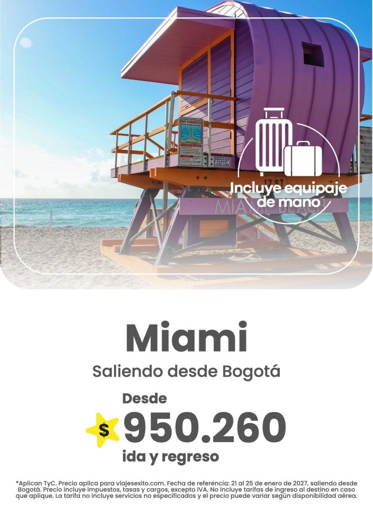 Miami, destino de viaje con Viajes Éxito