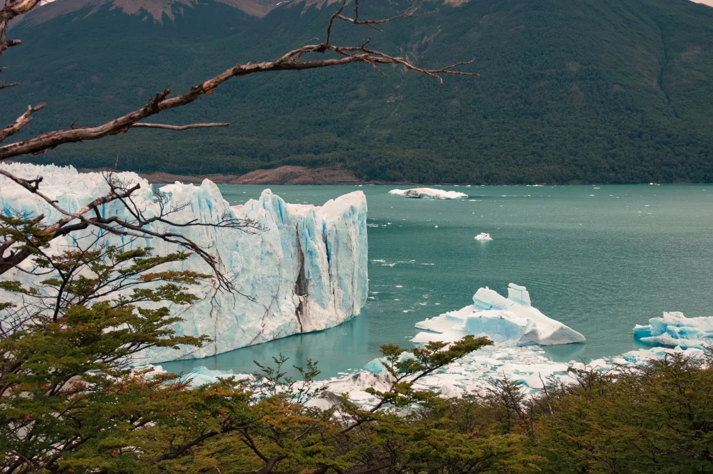 Frente del glaciar Perito Moreno en la Patagonia argentina