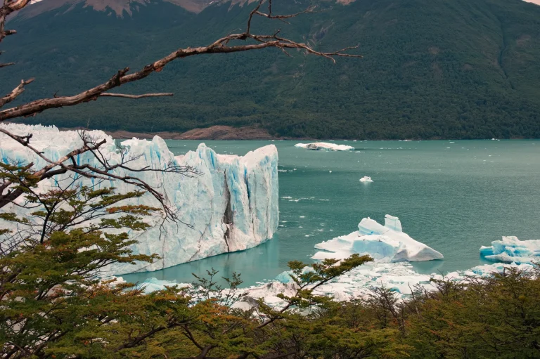Frente del glaciar Perito Moreno en la Patagonia argentina