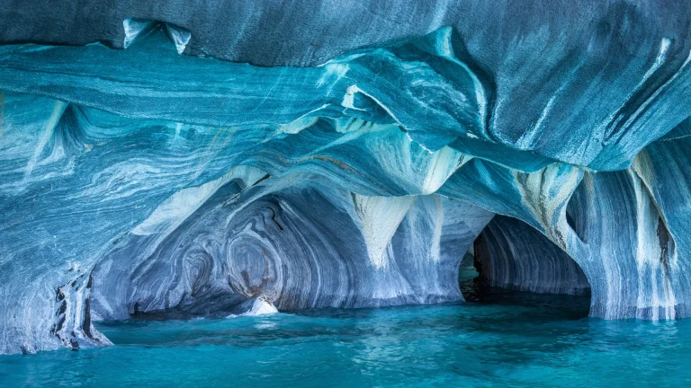 Capillas de Mármol en el lago General Carrera, Patagonia chilena