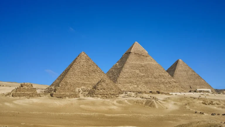 Pirámides de Keops, Kefrén y Micerino en Giza, Egipto