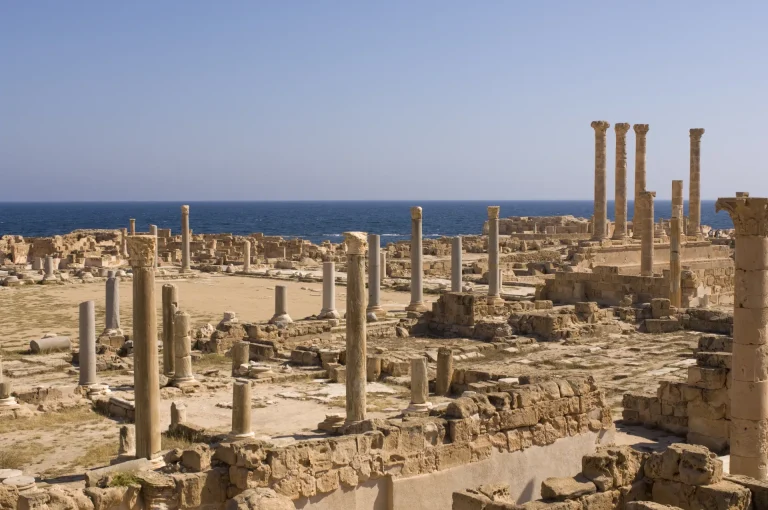 Ruinas romanas de Sabratha en Tripolitania, Libia