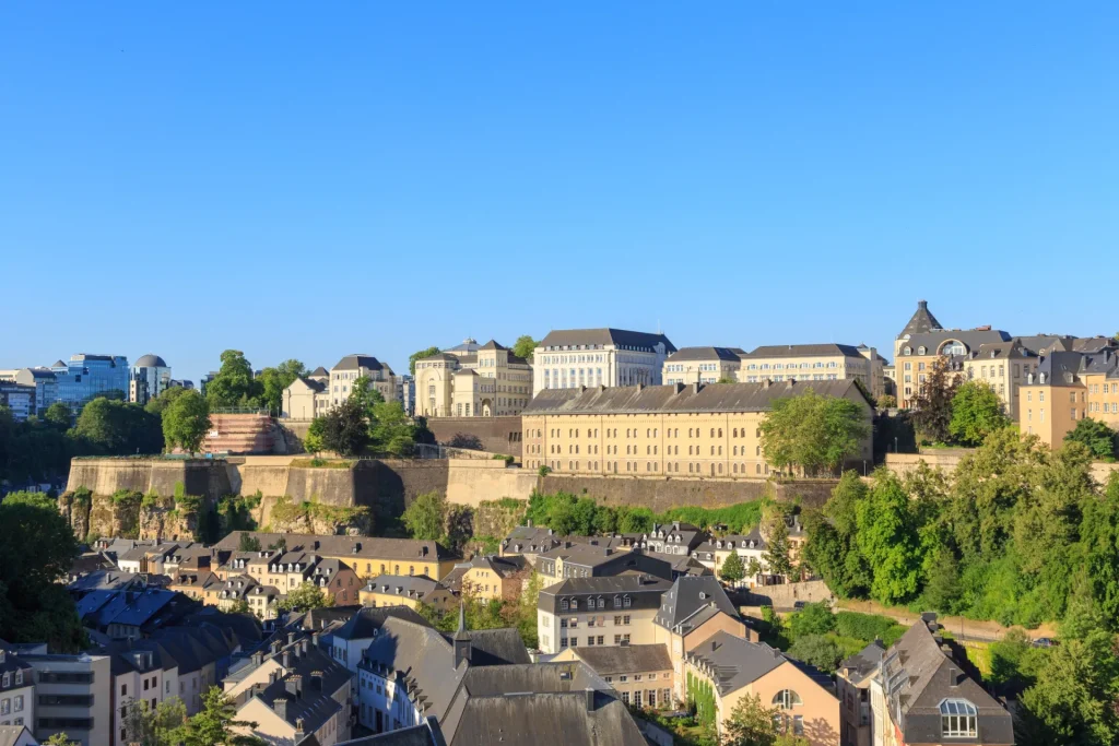 Barrio del Grund y el río Alzette en la ciudad de Luxemburgo