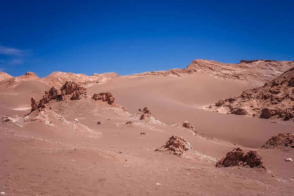 Valle de la Luna cerca de San Pedro de Atacama, Chile